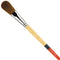 SNAP Brush 9650 Short Handle Gold Taklon Oval Wash 3/4 inch
