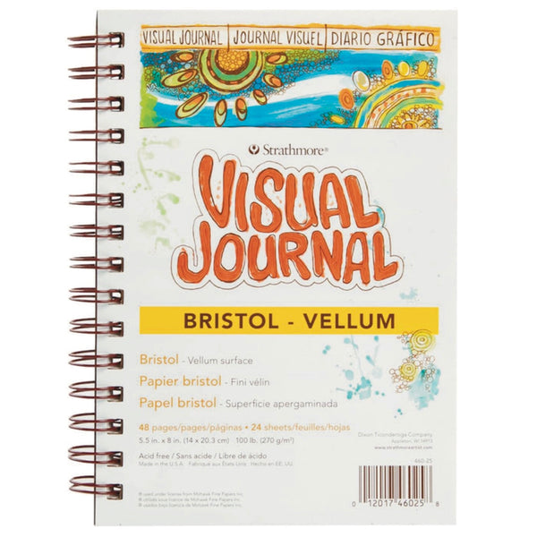 Strathmore Visual Journal Bristol Vellum 270gsm 5.5x8 inch