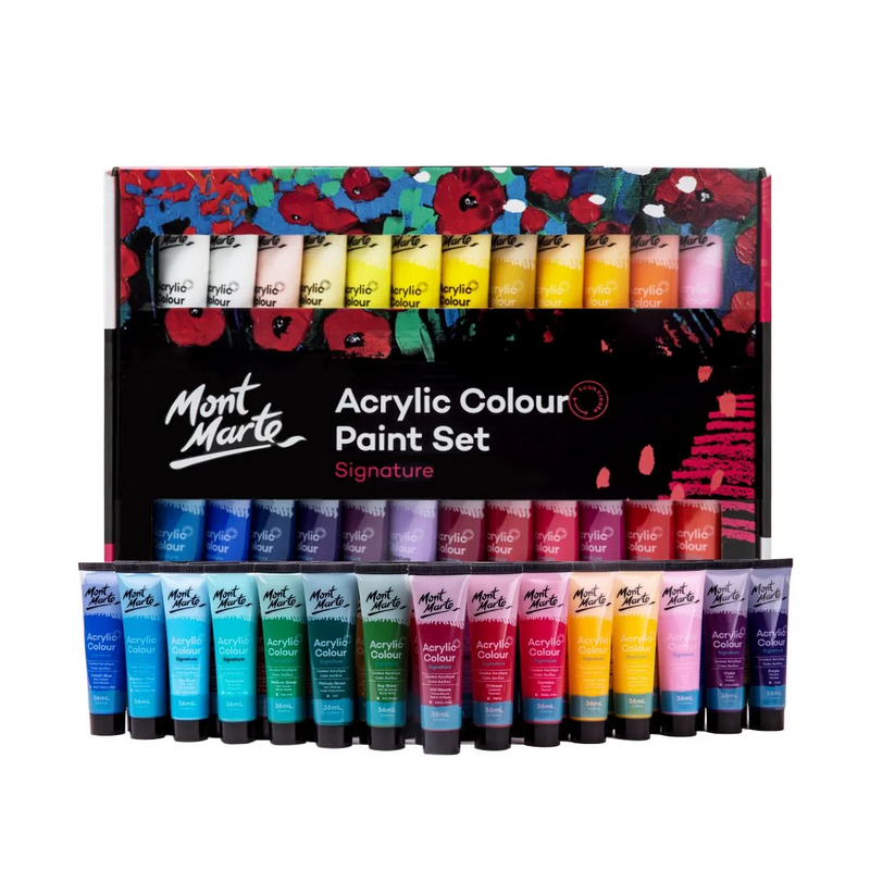 Mont Marte Acrylic Colour Paint Set 48pc x 36ml