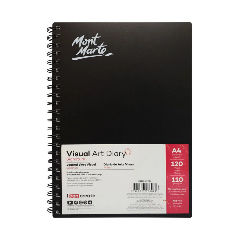 Mont Marte Visual Art Diary 120 page