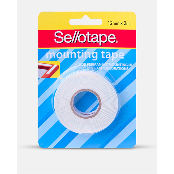 Sellotape Mounting Tape 12mm x 2m