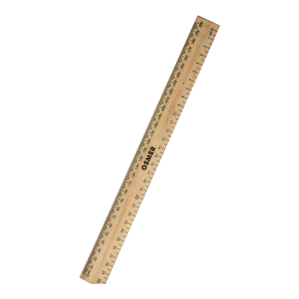 Osmer 30cm Wooden Ruler