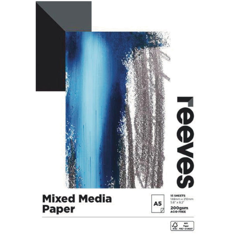Reeves Mixed Media Pad 200gsm 15 sheets