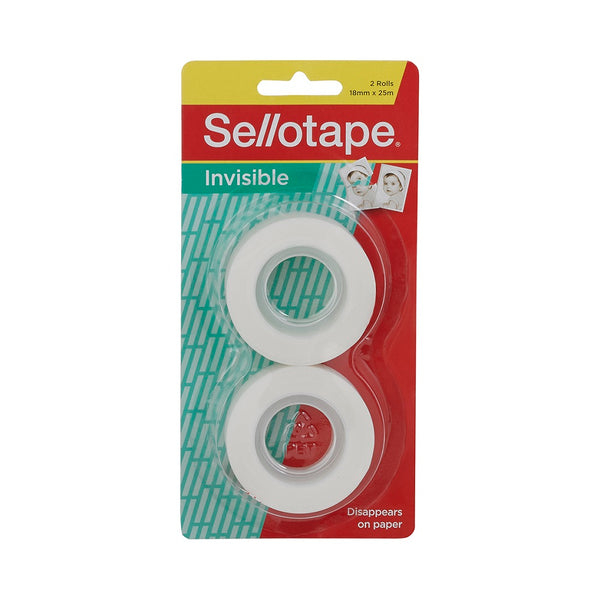 Sellotape Invisible Tape Refill x 2 rolls