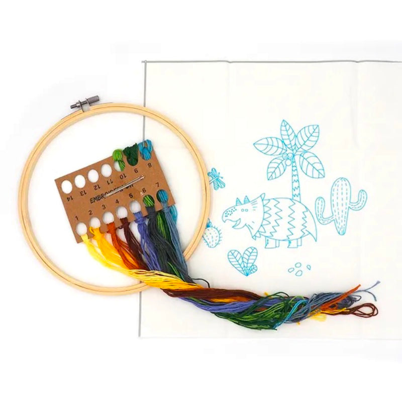 Arbee Embroidery Kit - Cactus Dinosaur
