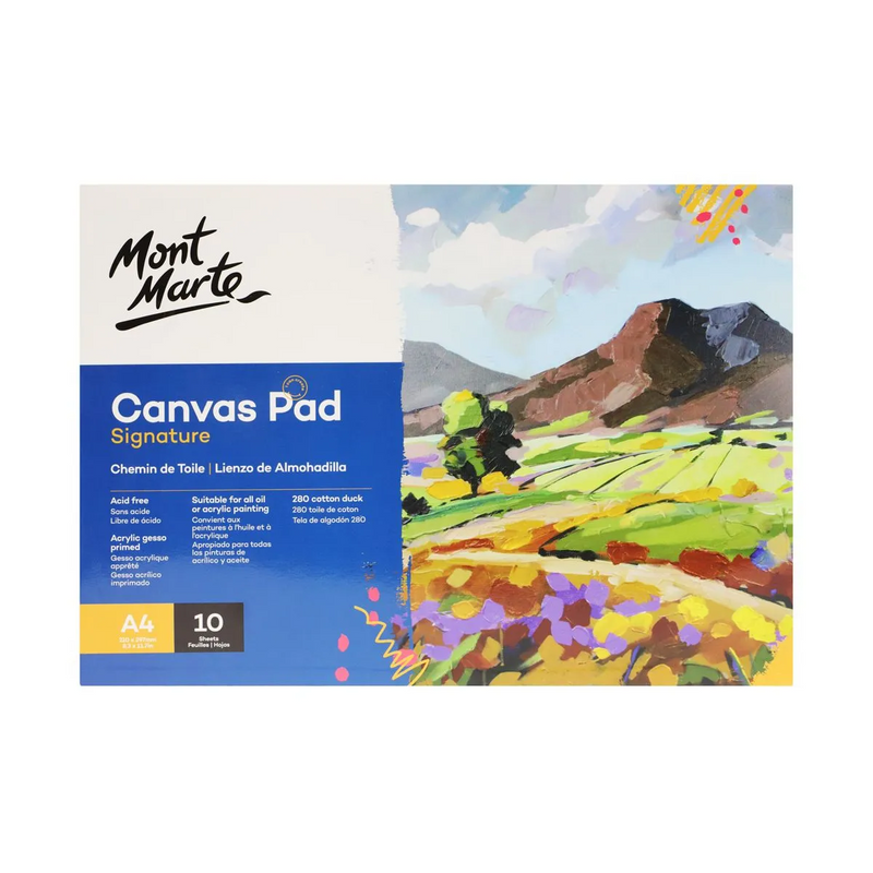Mont Marte Canvas Pad 10 Sheet