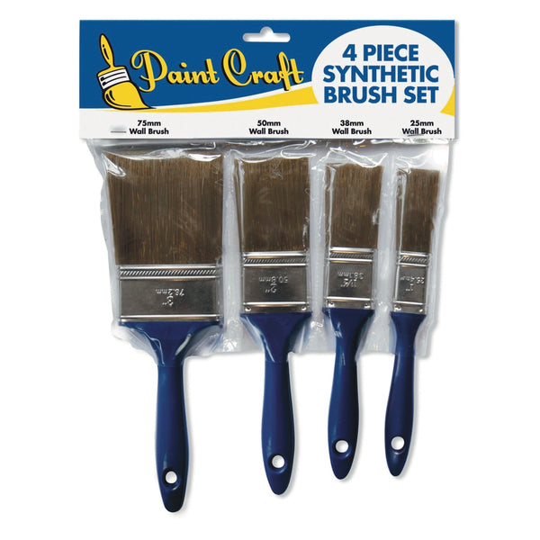 Uni-Pro Craft Synthetic Brush Set of 4