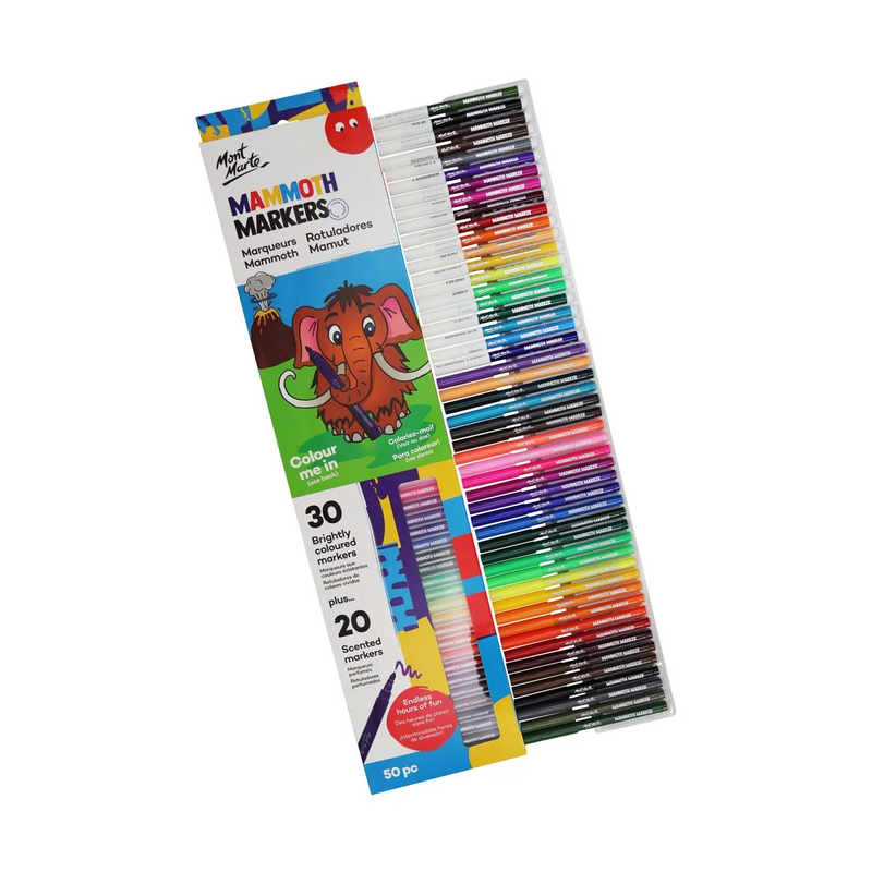 Mont Marte Mammoth Markers Set 50pce
