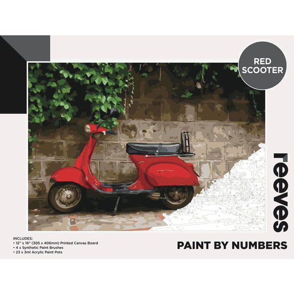 Reeves Paint By Numbers 12x16 inch - Scooter