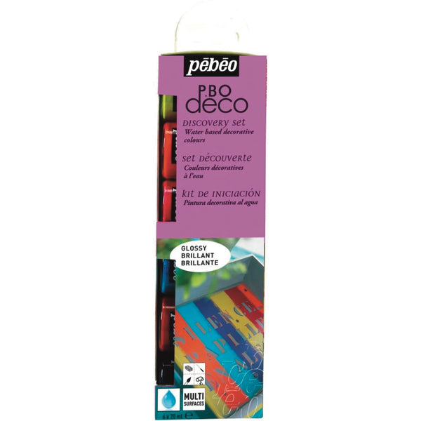 Pebeo Discovery Kit Deco Acrylic Gloss 6 x 20ml
