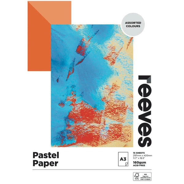 Reeves Pastel Pad Mixed Colours 160gsm