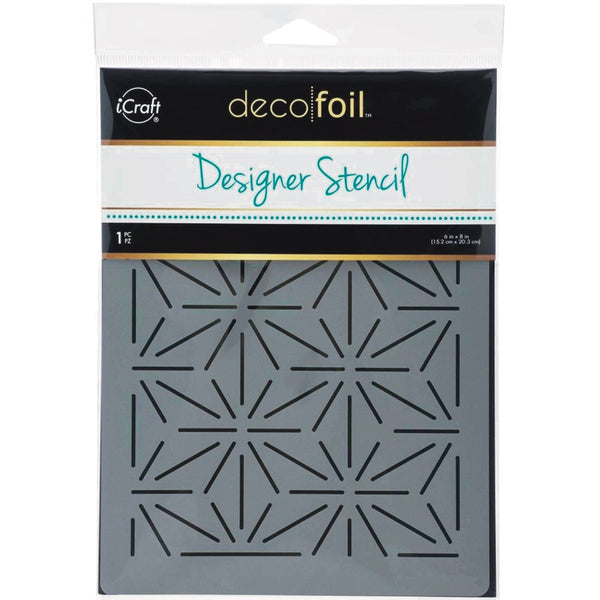 Deco Foil Designer Stencil 6 x 8 inch - Starburst