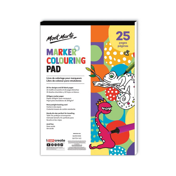 Mont Marte Kids Marker Colouring Pad A4