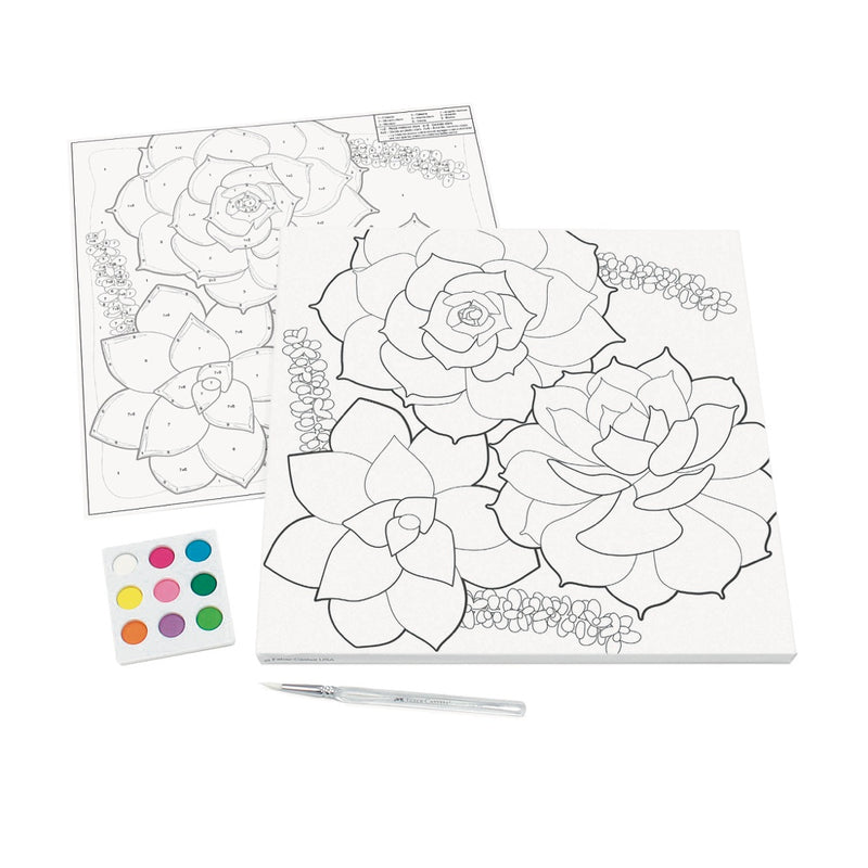 Faber-Castell Creative Studio Paint by Number - Succulents