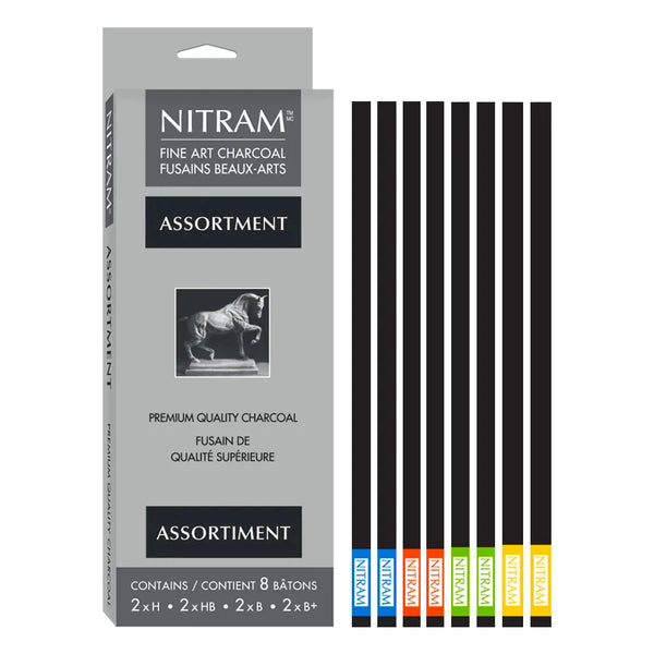 Nitram Fine Charcoal Assortment x 8