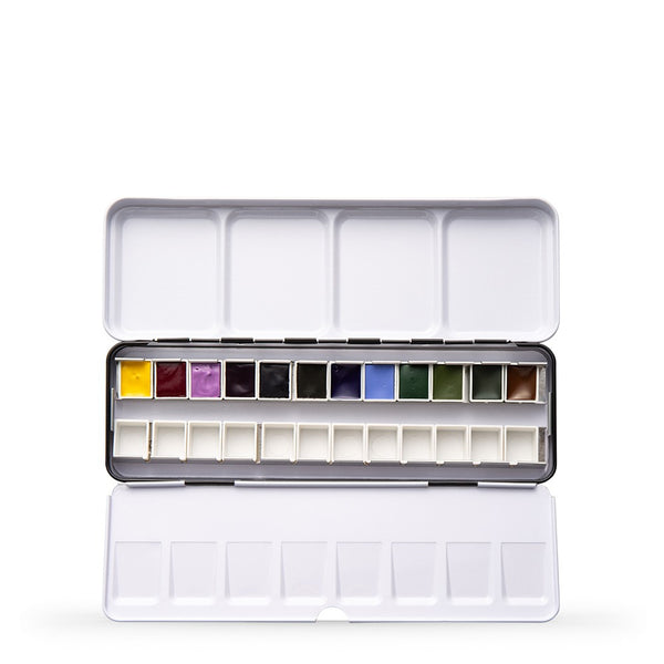 Daniel Smith Watercolour 12 pans in metal box - Inspiration Colours