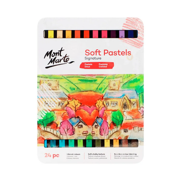 Mont Marte Soft Pastels 24pc in Tin Box