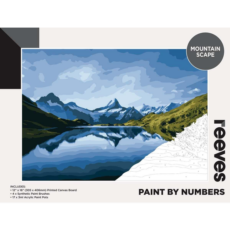 Reeves Paint By Numbers 12x16 inch - Mountain