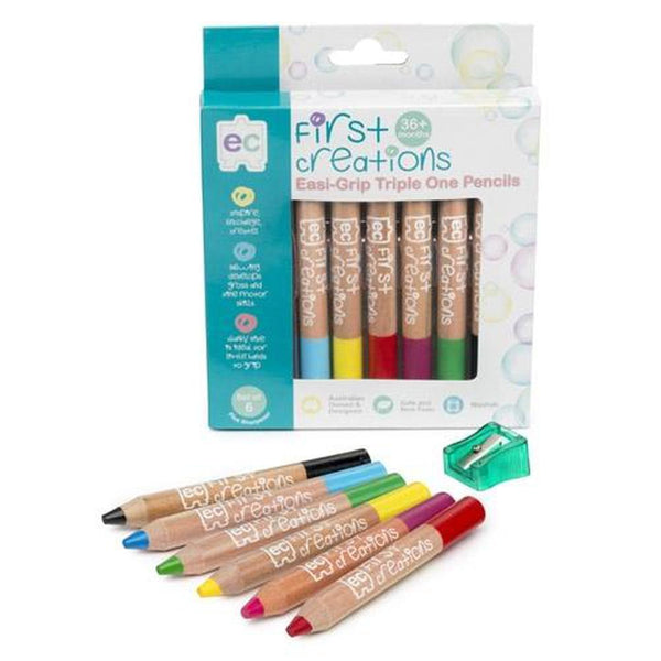 Educational Colours Easi-Grip Watercolour Pencils Pack of 6