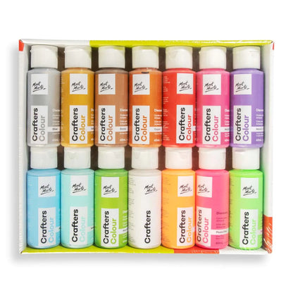 Mont Marte Crafters Colour Metallic + Fluoro 14pc x 60ml Default Title