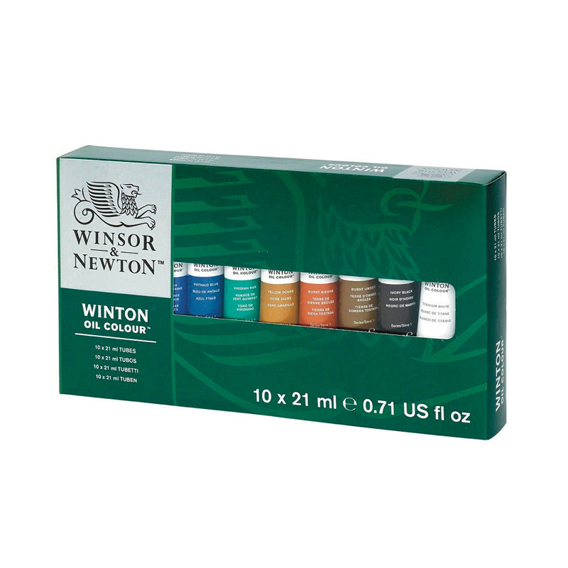 Winsor and Newton WINTON Oil Colour 10 x 21ml Tube Set