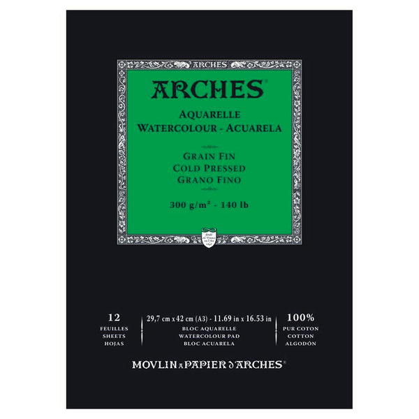 ARCHES 300g Watercolour Pad Medium