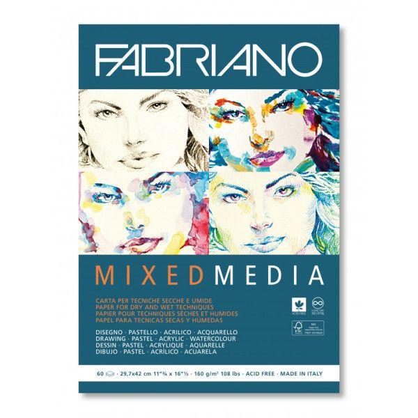 Fabriano Mixed Media Pad 160gsm A3 60 sheets