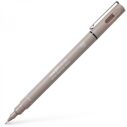 Uni Pin Fine Liner Pen 0.1mm Light Grey