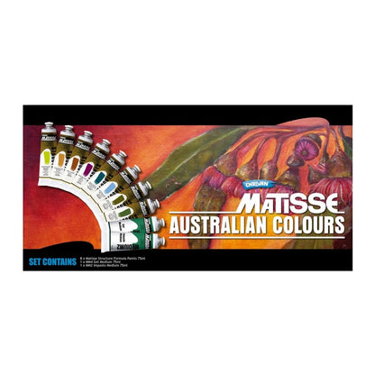 MATISSE STRUCTURE AUSTRALIAN COLOURS 10 x 75ml Default Title