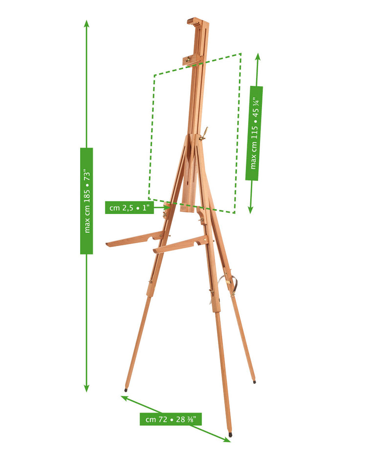 Mabef M27 Basic Field Easel with Brackets
