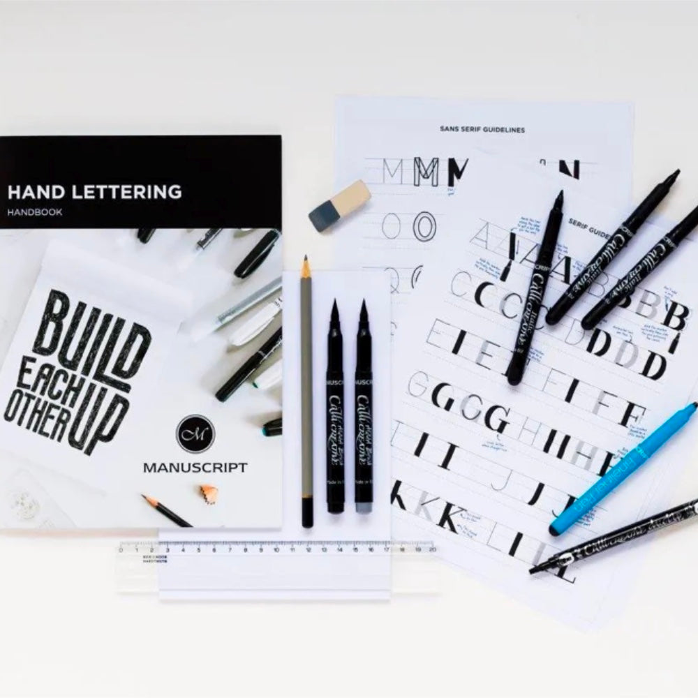 Manuscript Class Teach Yourself Hand Lettering Kit | Calligraphy ...