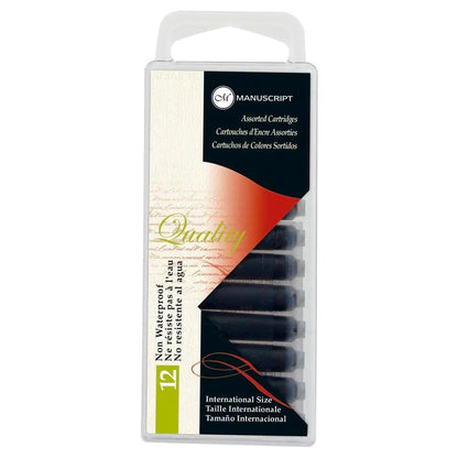Manuscript Fountain Pen Ink Cartridge Pk 12
