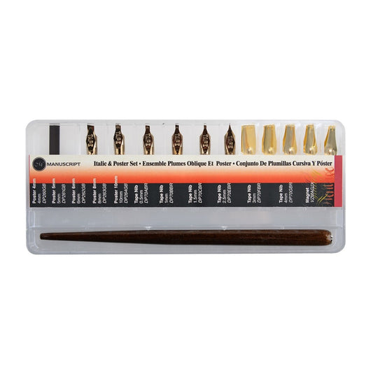 Manuscript Italic /Poster Nib and Pen Holder Box Default Title