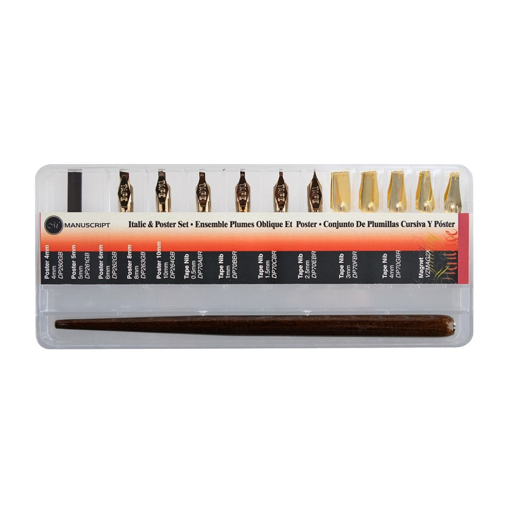 Manuscript Italic /Poster Nib and Pen Holder Box Default Title