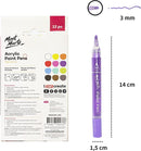 Mont Marte Acrylic Paint Pens Broad Tip 12pc