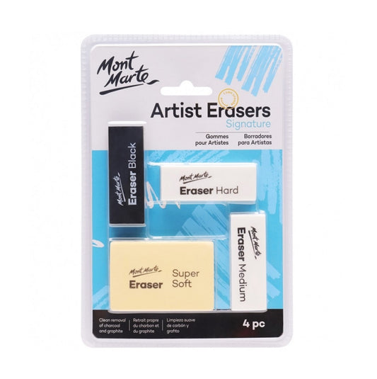 Mont Marte Artists Eraser Pack 4pce image 1