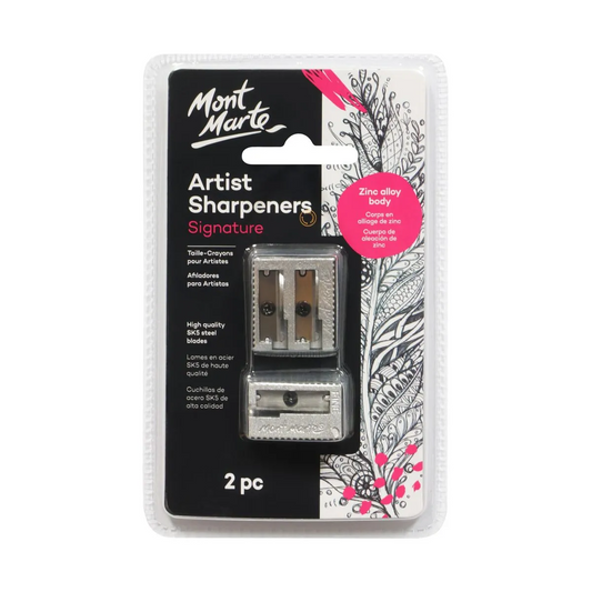 Mont Marte Artists Sharpener Set Zinc Alloy 2pce Default Title