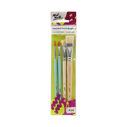 Mont Marte Brush Set 4pc BMHS0043 Default Title