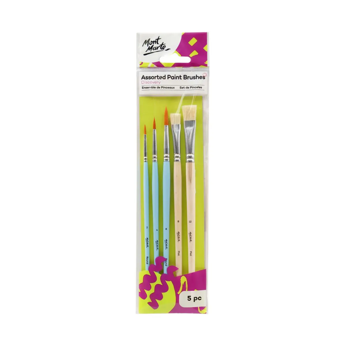 Mont Marte Brush Set 5pc BMHS0039 Default Title