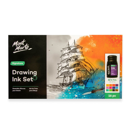 Mont Marte Drawing Ink Set 16pc Default Title