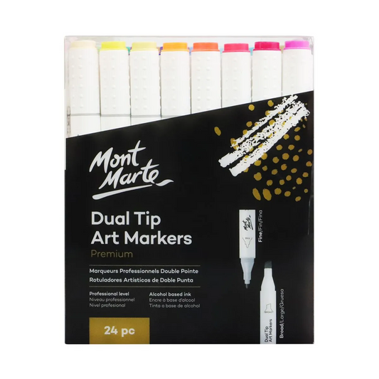 Mont Marte Dual Tip Alcohol Markers 24pce Default Title