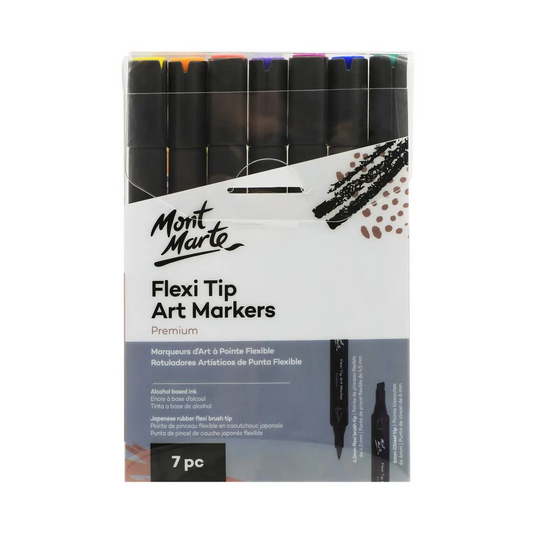 Mont Marte Flexi Tip Alcohol Art Markers 7pc Default Title