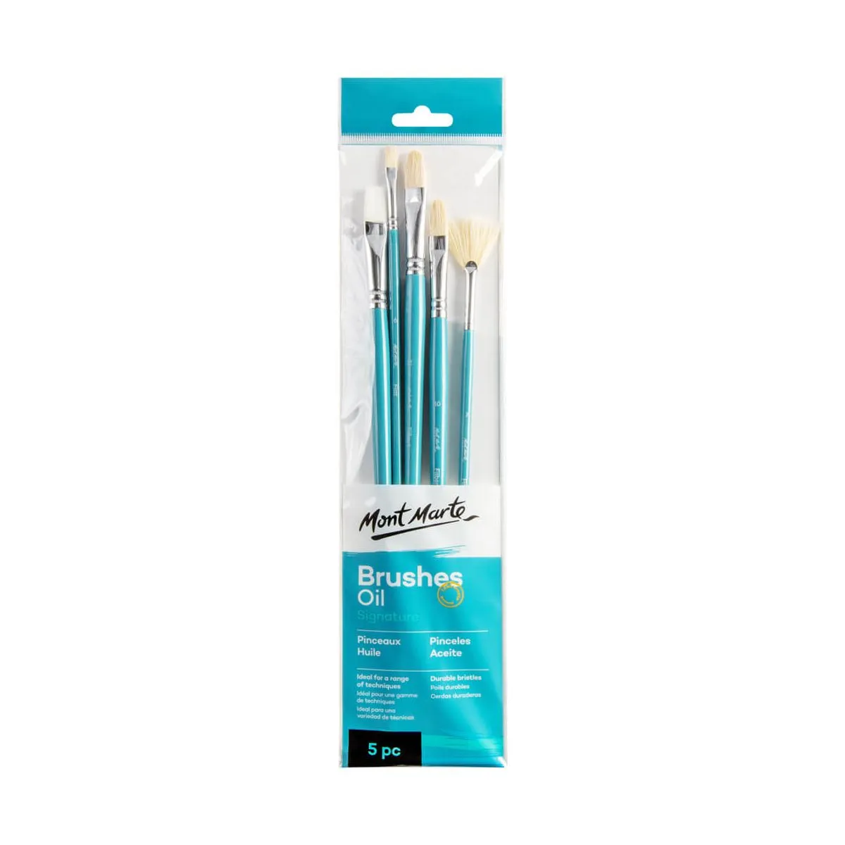 Mont Marte Gallery Series Brush Set Oils 5pce No.24 Default Title