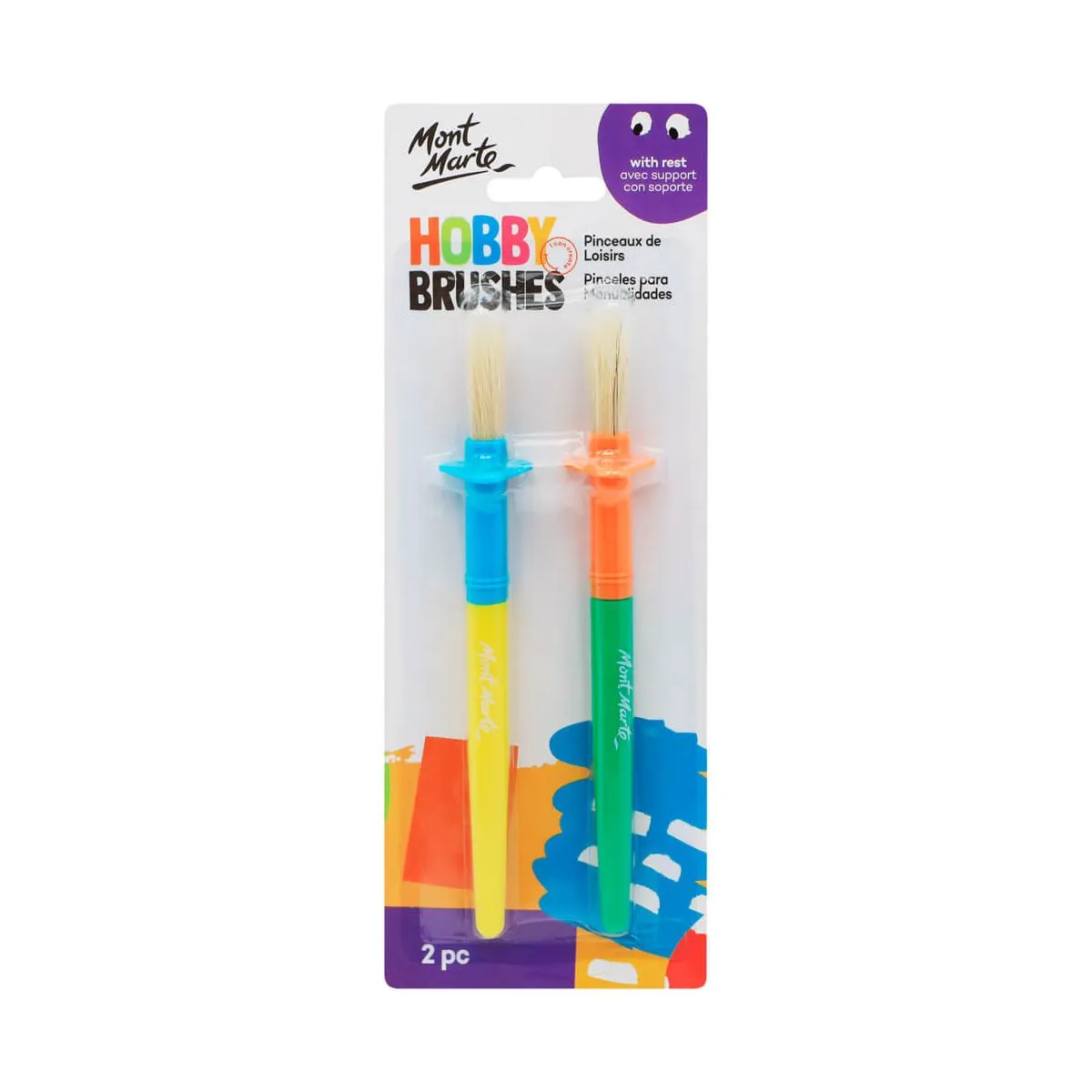 Mont Marte Kids Colour Hobby Brush with Rest 2pce Default Title
