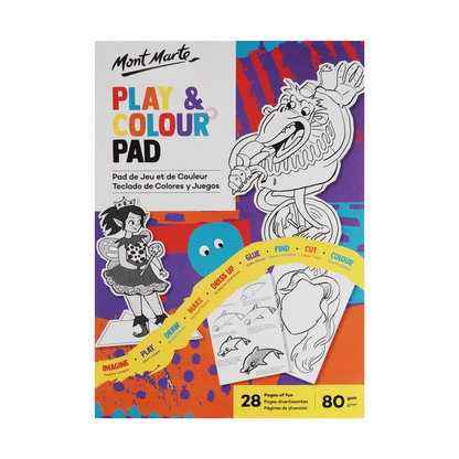 Mont Marte Kids Play and Colour Pad A4 image 1