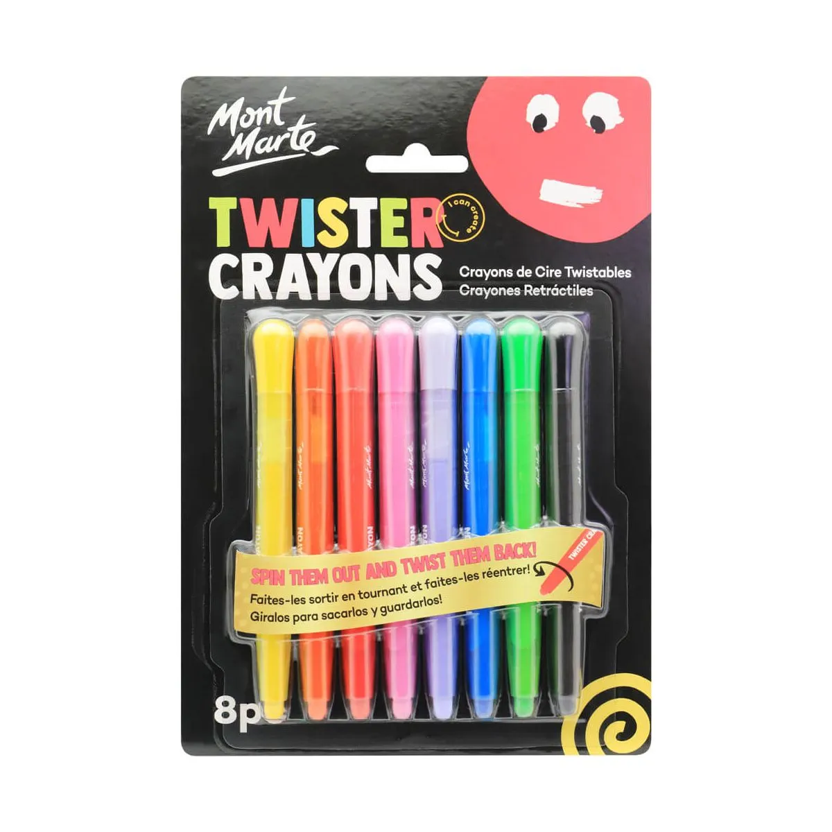 Mont Marte Kids Twister Crayons 8pce Default Title