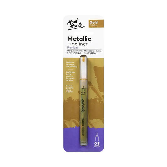 Mont Marte Metallic Marker Fine Point - Gold Default Title