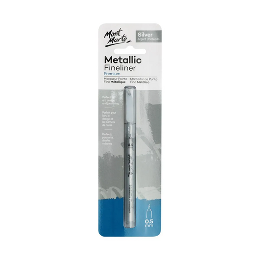 Mont Marte Metallic Marker Fine Point - Silver Default Title