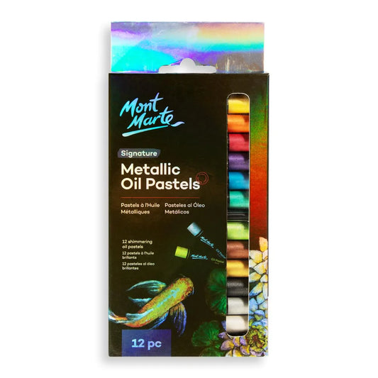 Mont Marte Metallic Oil Pastels 12pc Default Title