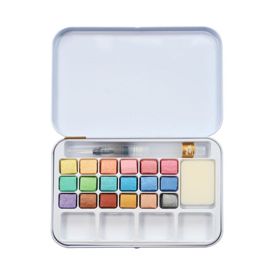 Mont Marte Metallic Watercolour Set in Tin 21pc Default Title